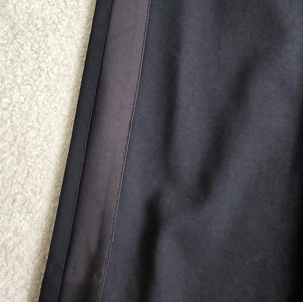 Cropped Black Pants, wide leg, women's black going out trousers - Picture 2 of 10